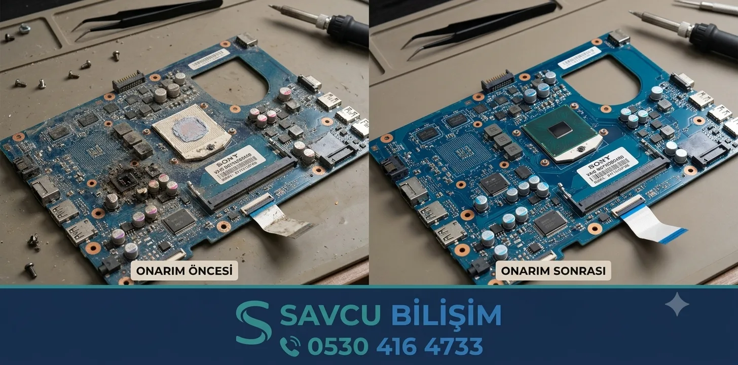 Sony Vaio anakart tamiri Isparta