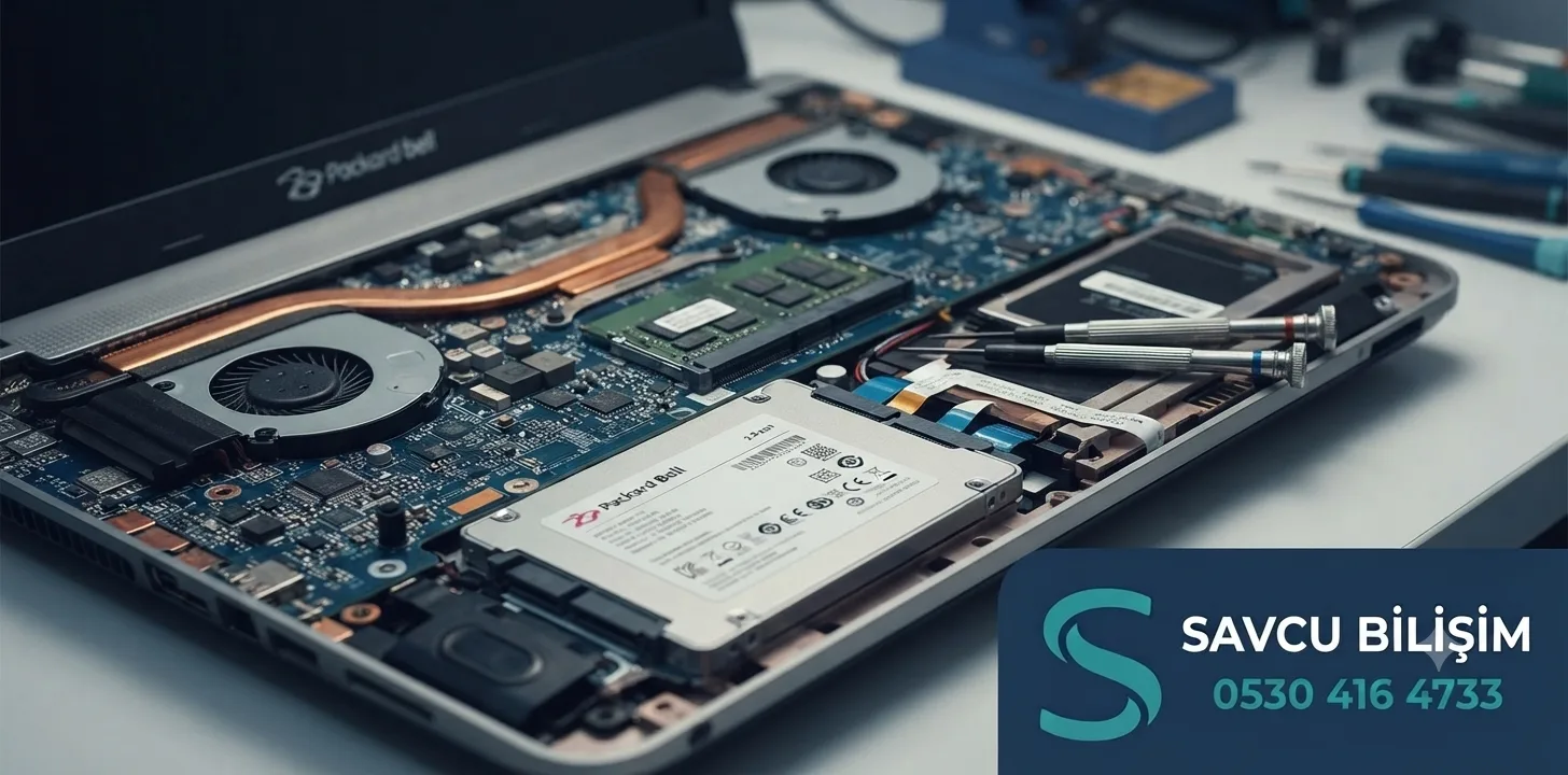Packard Bell laptop SSD anakart tamiri Isparta
